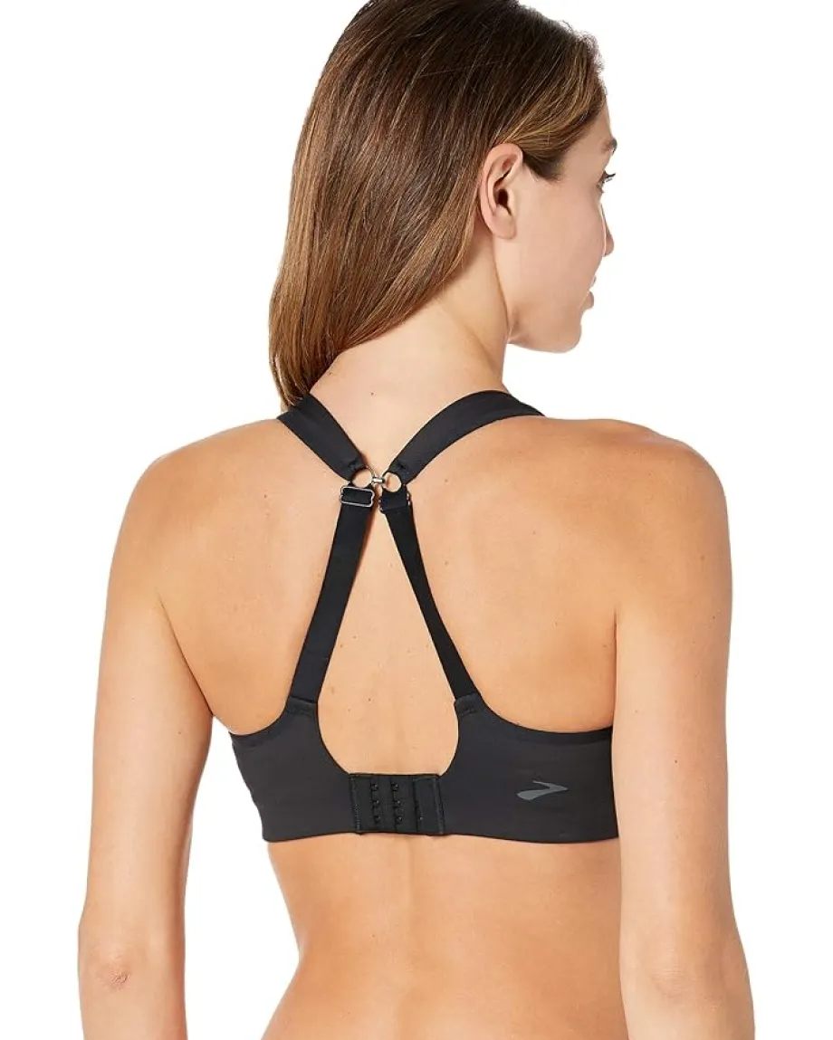 Brooks Drive Convertible Run Bra Black New