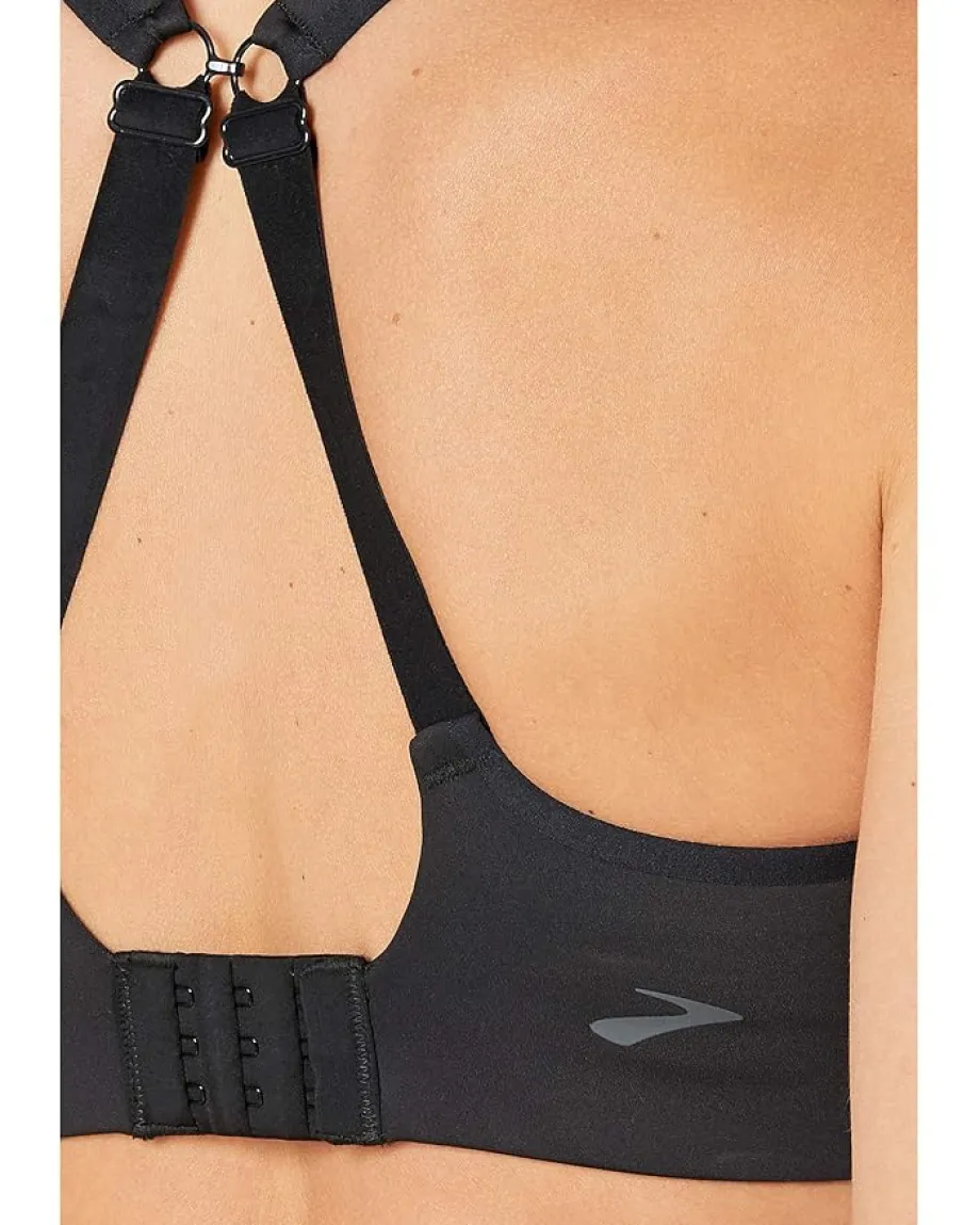 Brooks Drive Convertible Run Bra Black New