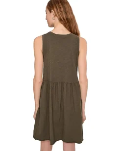 Women Mod-o-doc Drop Shirred Waist Tank Dress