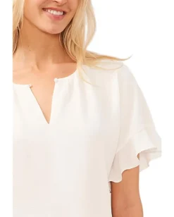Women CeCe Drop Shoulder Wide Neck Blouse