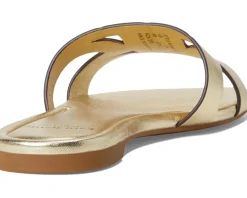 Women Kate Spade New York Duo Metallic Leather Slide Sandals
