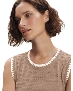 Varley Dwight Tank Knit Dress Light Taupe Hot
