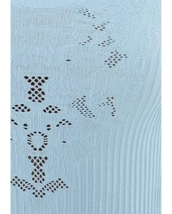 Free People Dynamic Duo Tee Cashmere Blue New