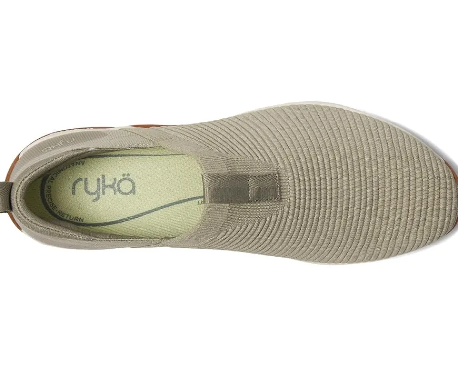 Ryka Echo Knit Slip On Sneaker Abbey Green Knit Fabric Hot