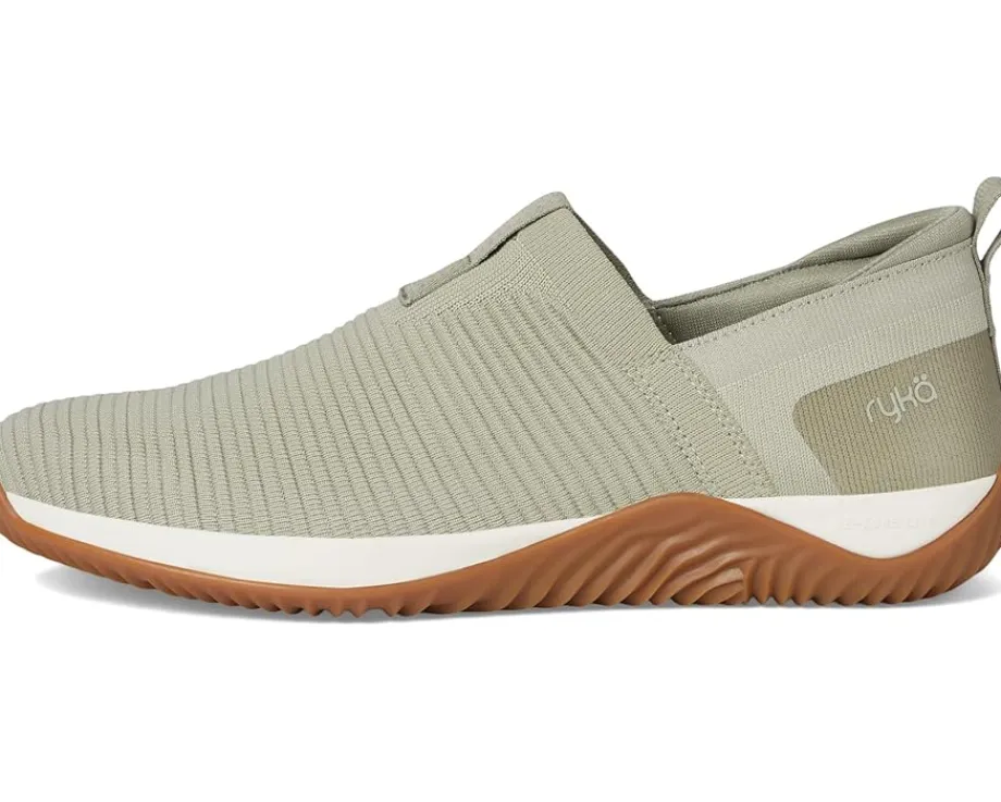 Ryka Echo Knit Slip On Sneaker Abbey Green Knit Fabric Hot