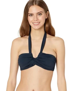 Seafolly Eco Collective Halter Bandeau True Navy Clearance