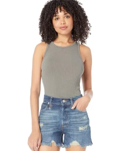 Splendid Eco Supersoft Rib Tank Soft Vintage Olive Branch Outlet