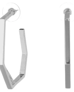 Women Vince Camuto Edge of Elegance Crystal Hoop Earrings