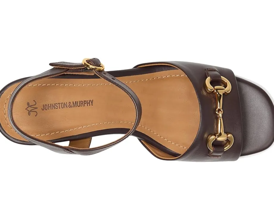 Johnston & Murphy Edith Bit Sandals Dark Brown Hot