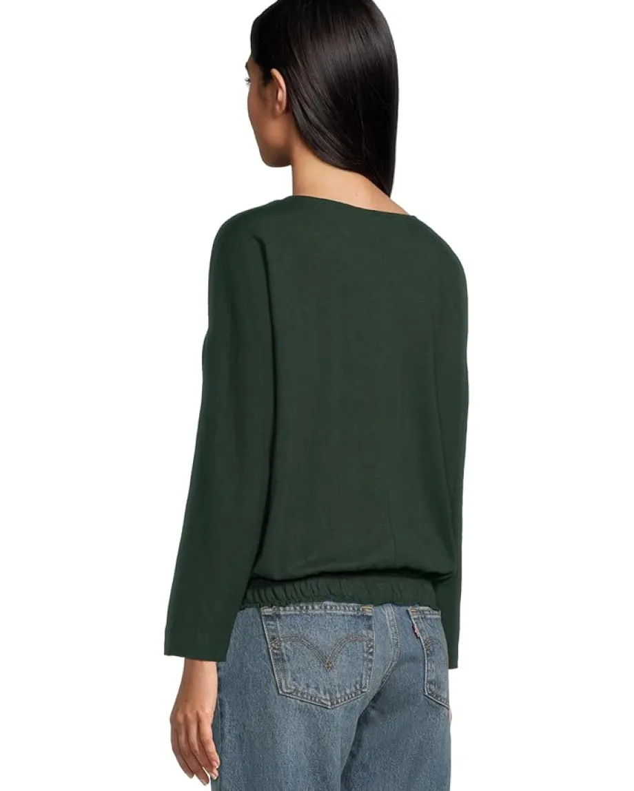 Women Lilla P Elastic Hem Dolman Boatneck