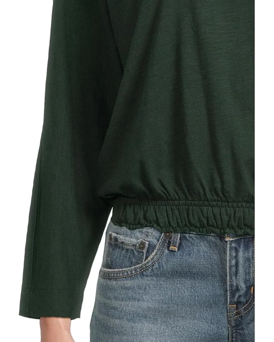 Women Lilla P Elastic Hem Dolman Boatneck