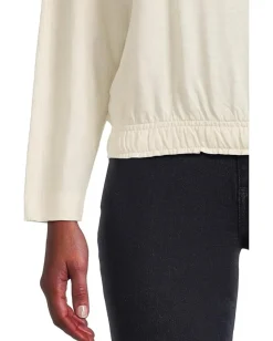 Lilla P Elastic Hem Dolman Boatneck Talc