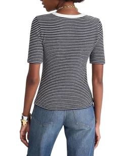 Women Madewell Elbow Sleeve Henley