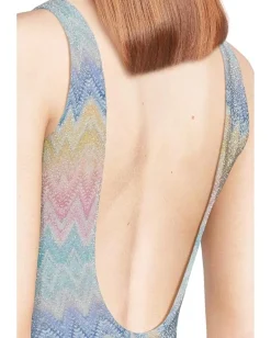 Beach Riot Elina One-piece Sunset Chevron Hot