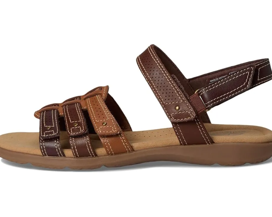 Clarks Elizabelle Kay Brown Multi Leather New