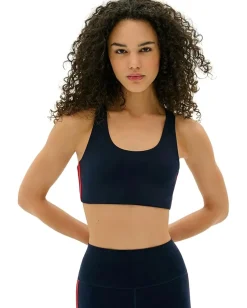 Splits59 Ella Airweight Light Support Bra Indigo/Pirate Red New