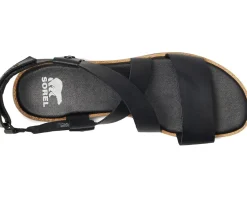 SOREL Ella™ III Crisscross Sandals Black/Black Hot