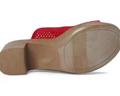 LifeStride Ella Slide Sandals Fire Red