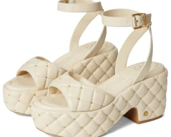 Vince Camuto Ellah Chunky Platform Sandals Panna Creme Sale