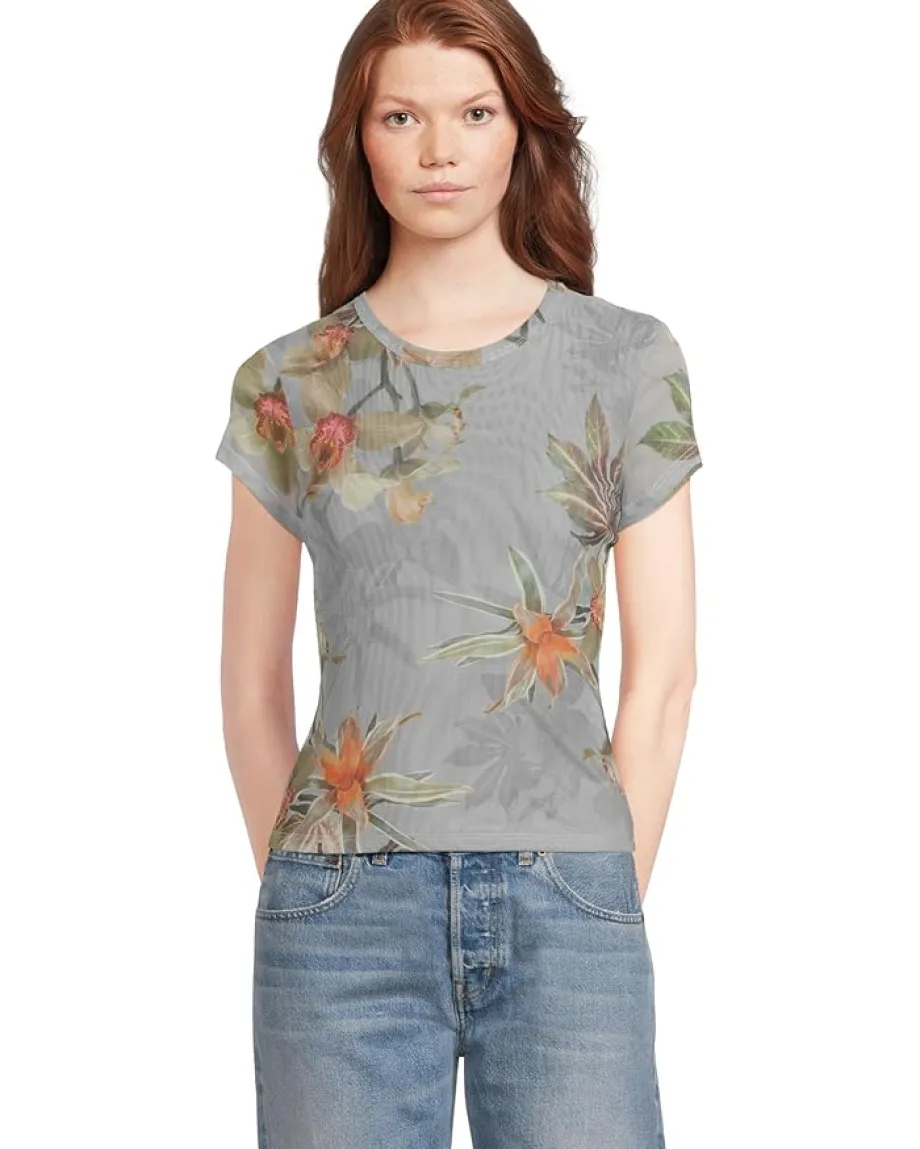 Women AllSaints Ellie Mesh Tee