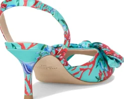 Jack Rogers Eloise Bow Slingback Aquamarine Multi Discount