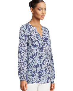 Lilly Pulitzer Elsa Top Sapphire Pool Summer Shorelines Outlet