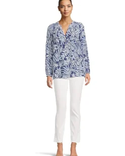 Lilly Pulitzer Elsa Top Sapphire Pool Summer Shorelines Outlet