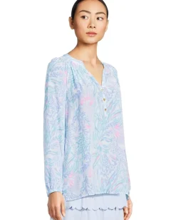 Lilly Pulitzer Elsa Top Multi Via Del Mar Discount