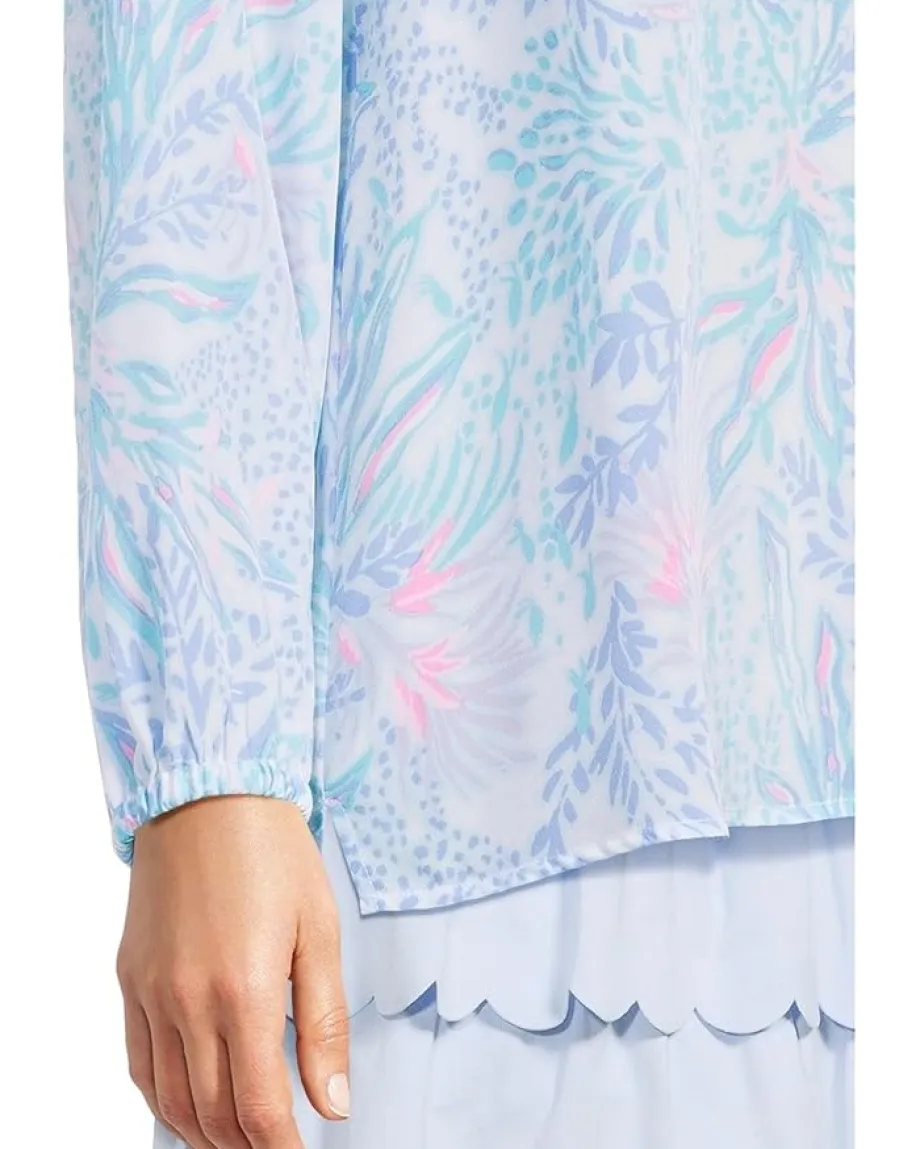 Lilly Pulitzer Elsa Top Multi Via Del Mar Discount