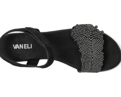 Vaneli Elsbet Black Suede/Black/White Dots Outlet