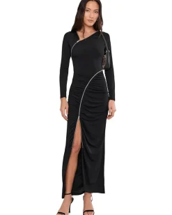 AllSaints Elsie Zipper Dress Black Hot