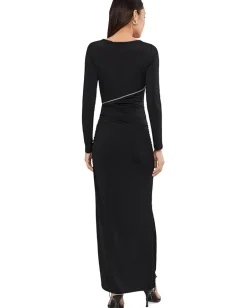 AllSaints Elsie Zipper Dress Black Hot