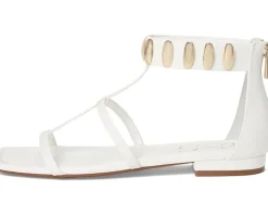Jessica Simpson Elusta Studded T-strap Sandals Bright White Sale