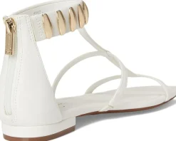 Jessica Simpson Elusta Studded T-strap Sandals Bright White Sale