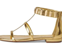 Jessica Simpson Elusta Studded T-strap Sandals Gold Outlet