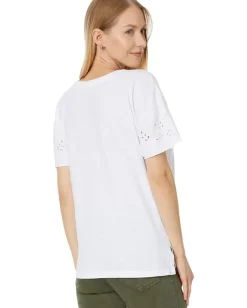 Mod-o-doc Embroidered Short Sleeve Crew Tee White Online