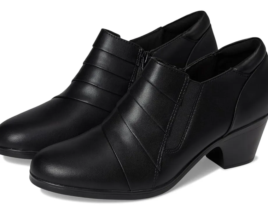Clarks Emily 2 Pearl Black Leather Discount