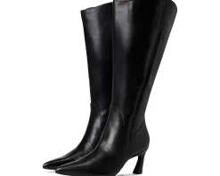 Naturalizer Emily Extra Wide Calf Knee High Boots Black Leather New