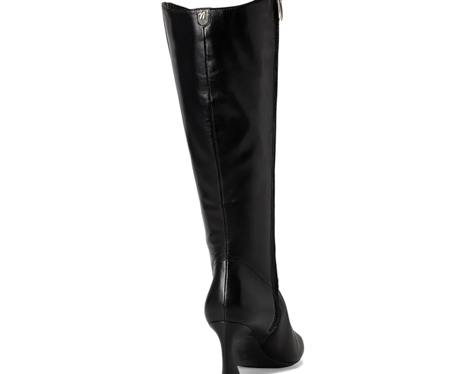 Naturalizer Emily Extra Wide Calf Knee High Boots Black Leather New