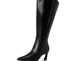 Naturalizer Emily Extra Wide Calf Knee High Boots Black Leather New