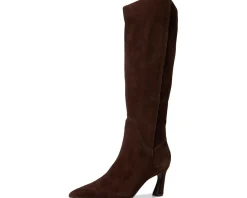 Naturalizer Emily Knee High Boots Chocolate Bar Brown Leather Best