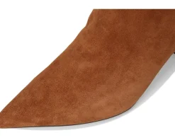 Naturalizer Emily Narrow Calf Knee High Boots Dark Chestnut Brown Suede New