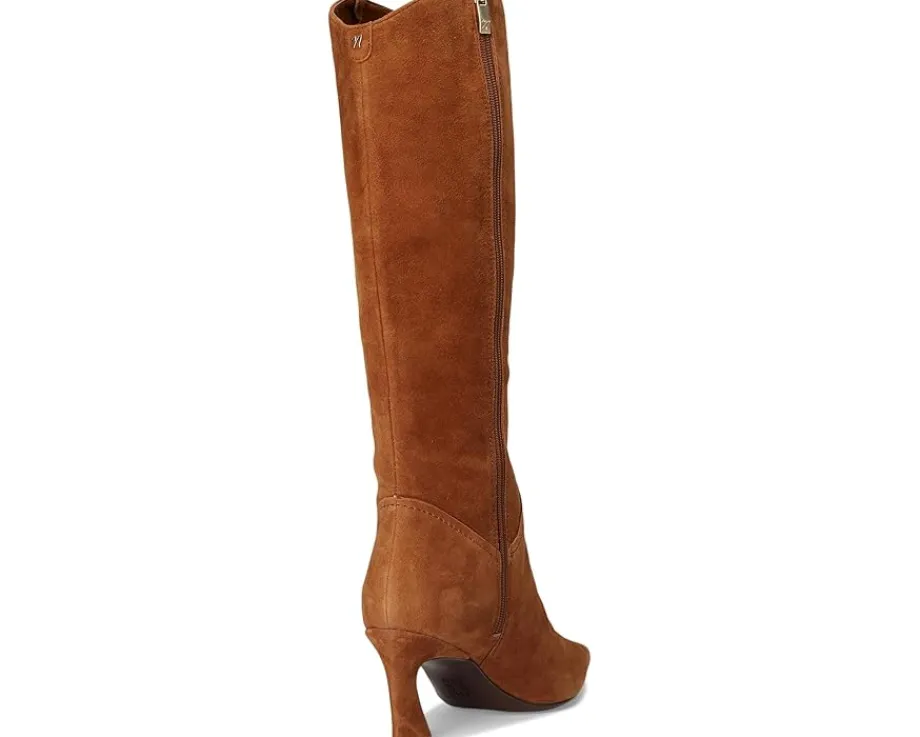Naturalizer Emily Narrow Calf Knee High Boots Dark Chestnut Brown Suede New