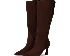 Naturalizer Emily Wide Calf Knee High Boots Chocolate Bar Brown Leather Hot