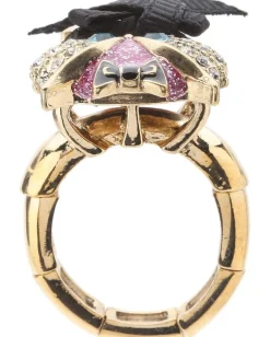 Women Betsey Johnson Enchanted Forest Owl Stretch Ring