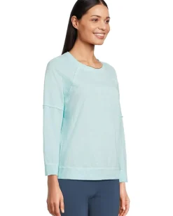 Women Elliott Lauren Enzyme Wash Jersey - Raglan Sleeve Tee with Seam Detail