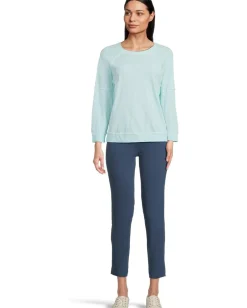 Women Elliott Lauren Enzyme Wash Jersey - Raglan Sleeve Tee with Seam Detail