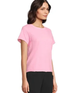 Women Elliott Lauren Enzyme Wash Jersey - Short Sleeve Crew Neck Tee
