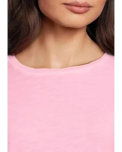 Women Elliott Lauren Enzyme Wash Jersey - Short Sleeve Crew Neck Tee