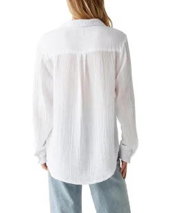 Michael Stars Ernie Button Down With Pocket White Sale